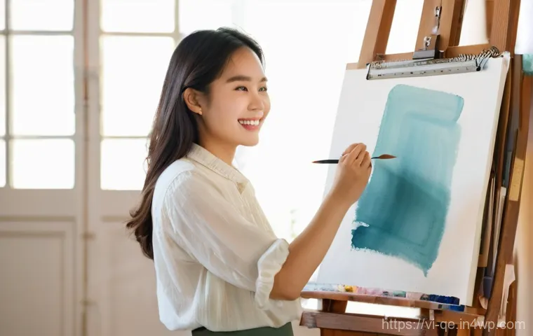 자아 수용을 통한 긍정적 정체성 확립 - **Prompt 1: Embracing Authentic Self**
A young Vietnamese woman in her early twenties stands con...